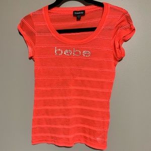 Bebe bright pink shirt